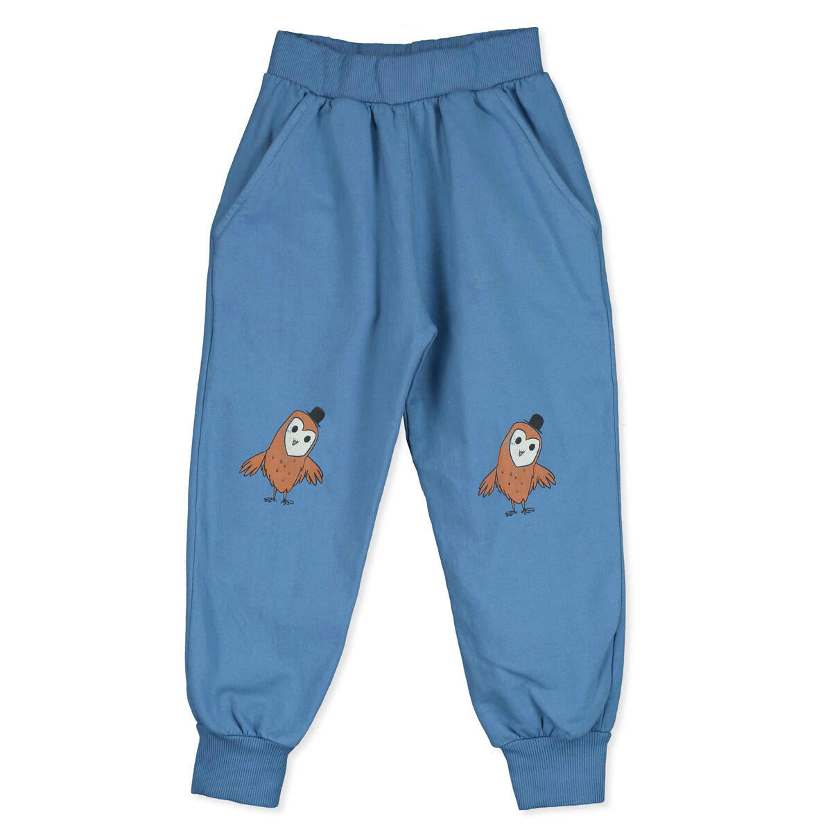 Jogger Pants Owls Knee – blue