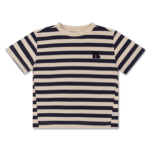 Tee Shirt – dark blue fine stripe