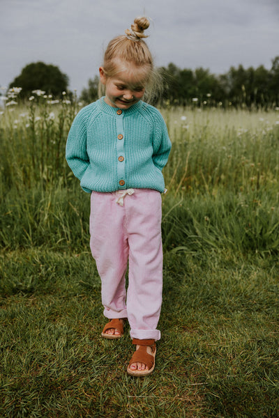 Raglan Cardigan – aqua