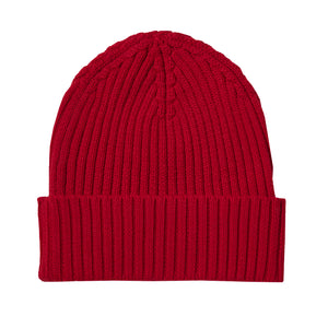 Rib Beanie – red