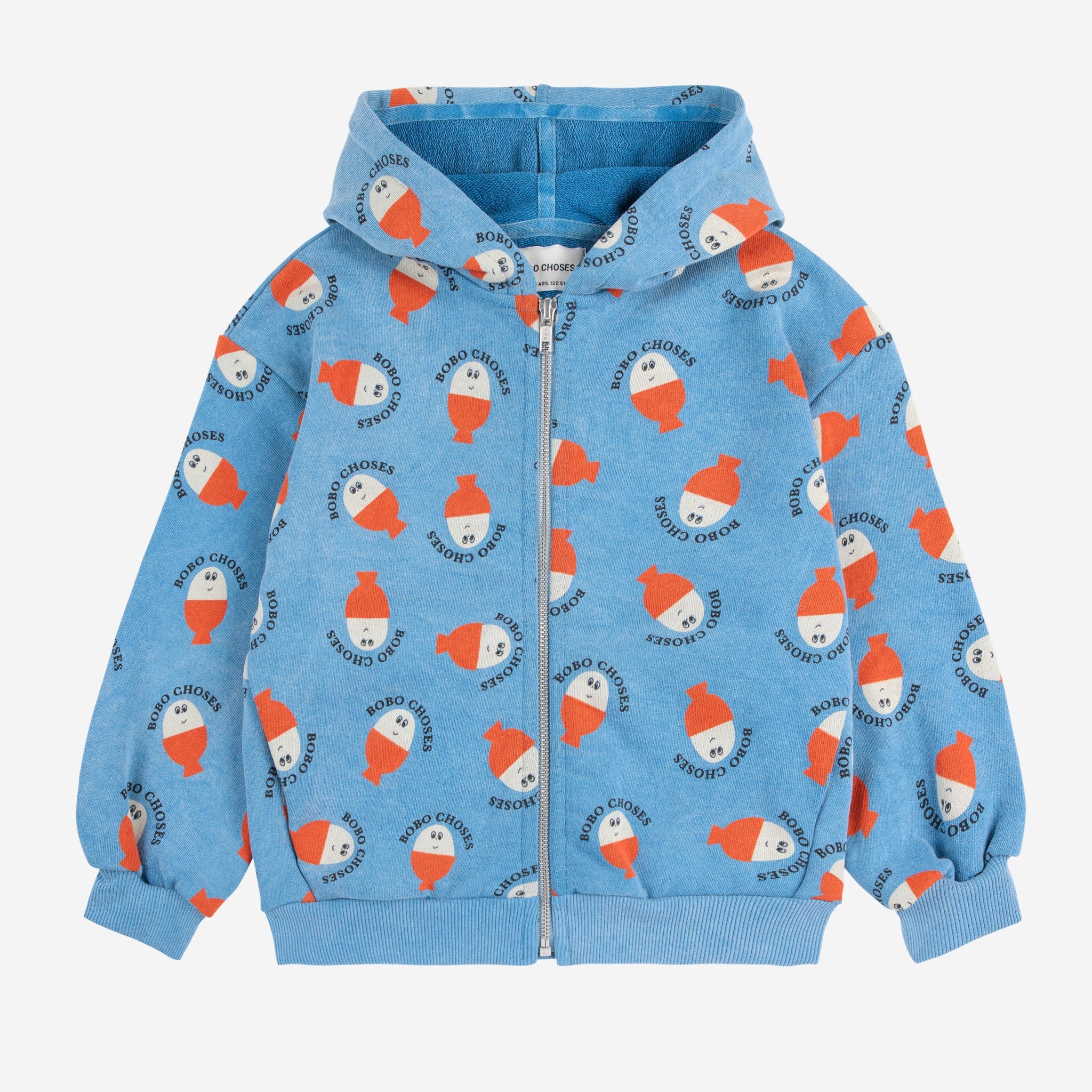 Morning Egg All Over Zipped Hoodie