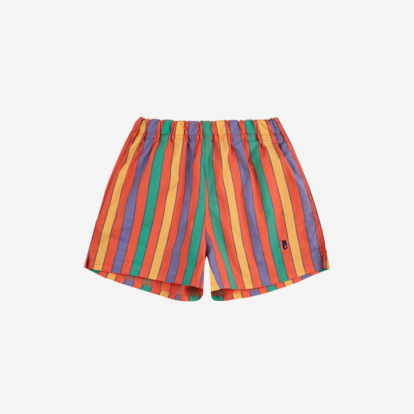 Multicolor Stripes Woven Shorts