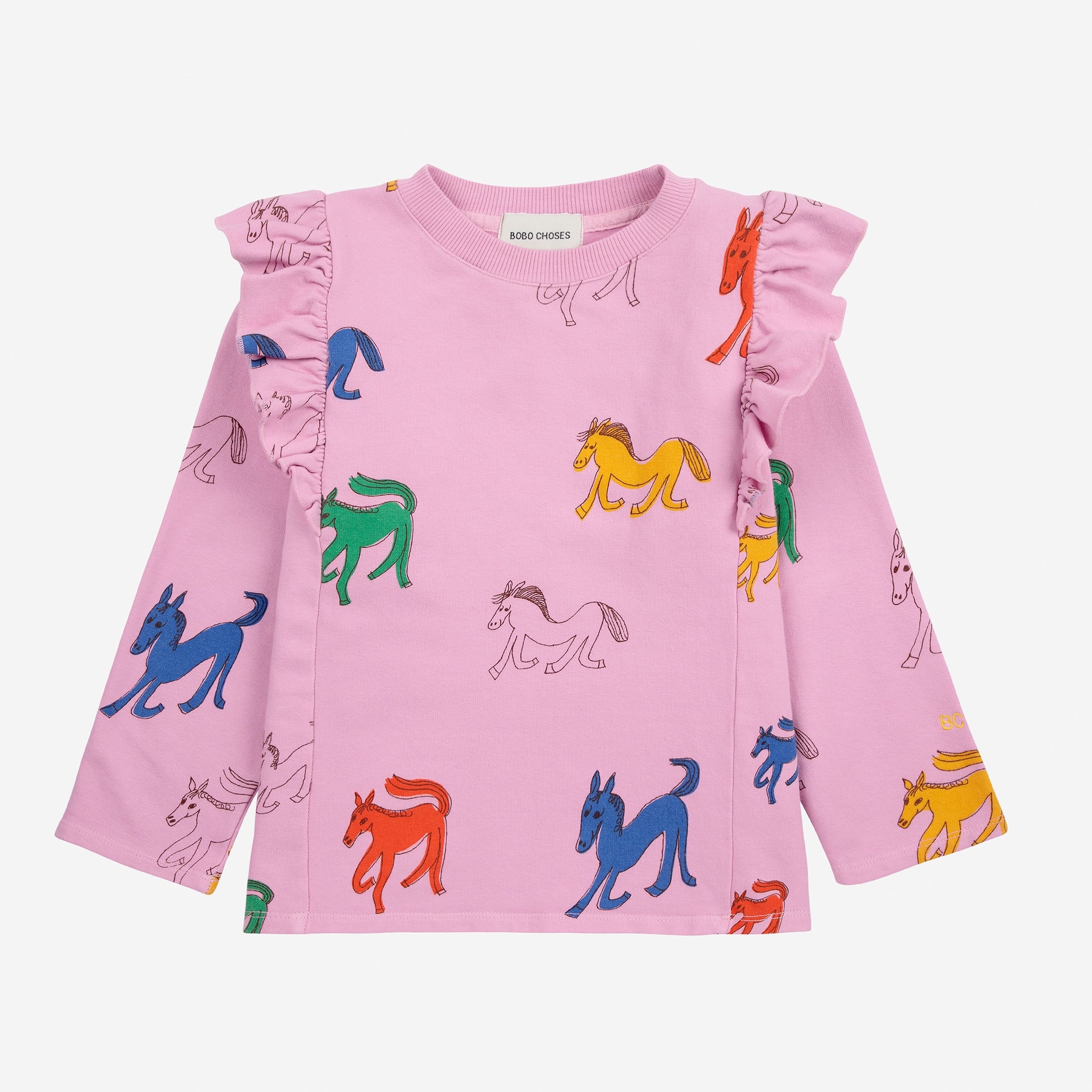 Wonder Horse All Over Ruffle Sweatshirt