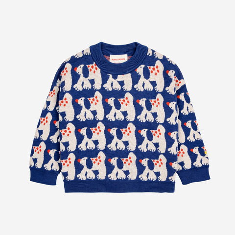 Fairy Dog All Over Jacquard Jumper