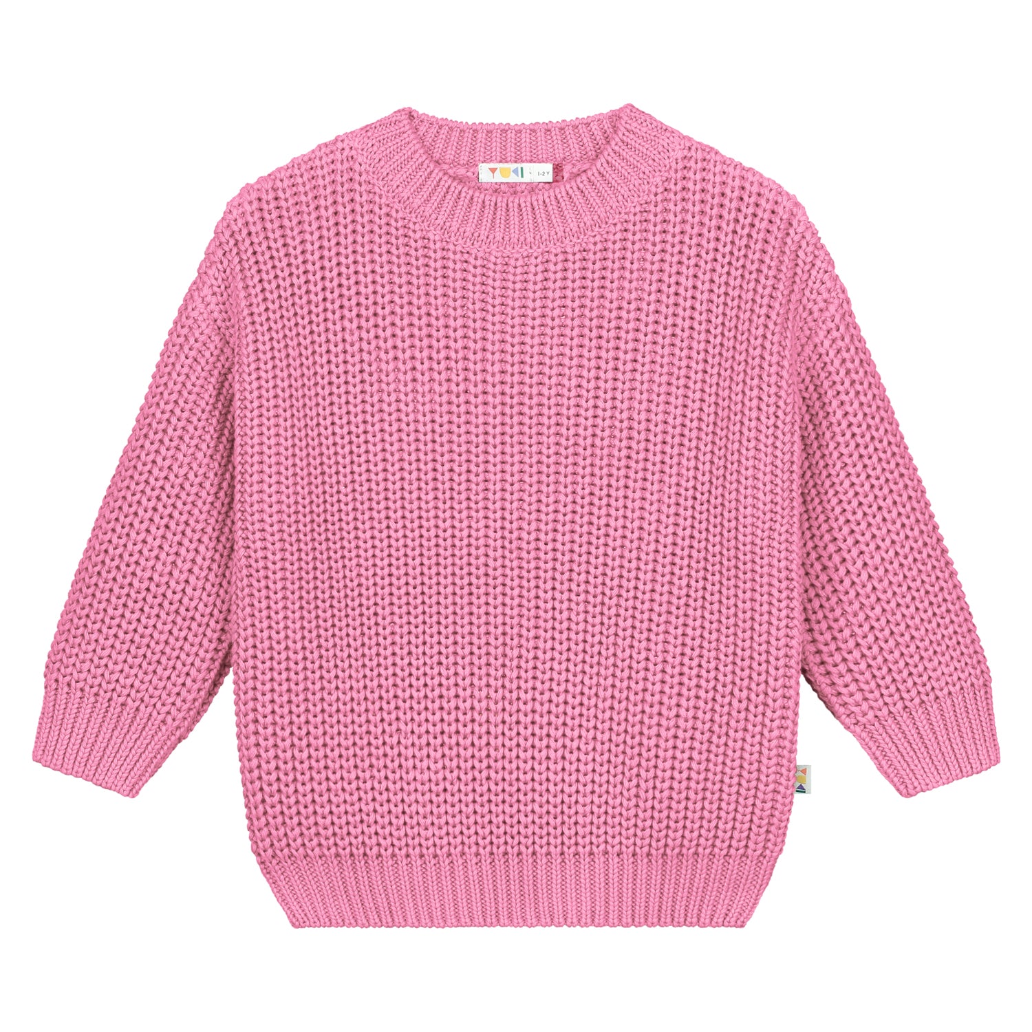 Chunky Knitted Sweater – bubblegum pink