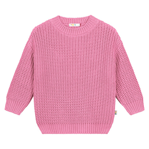 Chunky Knitted Sweater – bubblegum pink