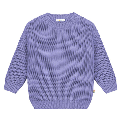 Chunky Knitted Sweater – lavender