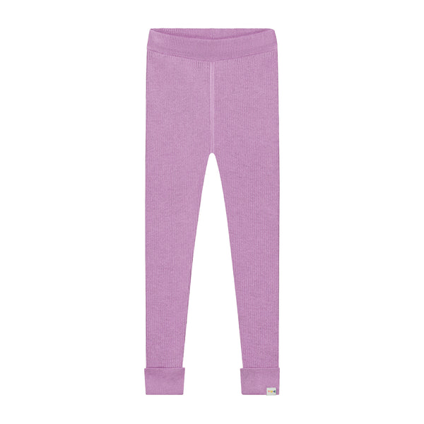 Knitted Leggings Fine Rib – orchid