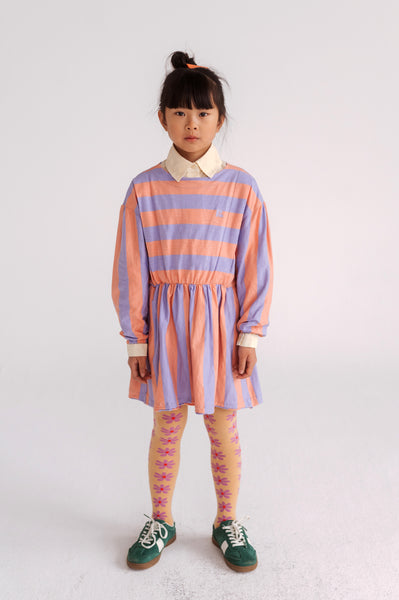 Easy Dress – peachy black stripe