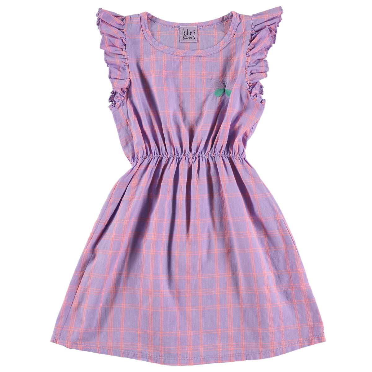 Woven Dress Checks + Butterfly – mauve