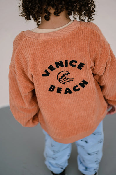 Sweat Cardigan Venice – café brown