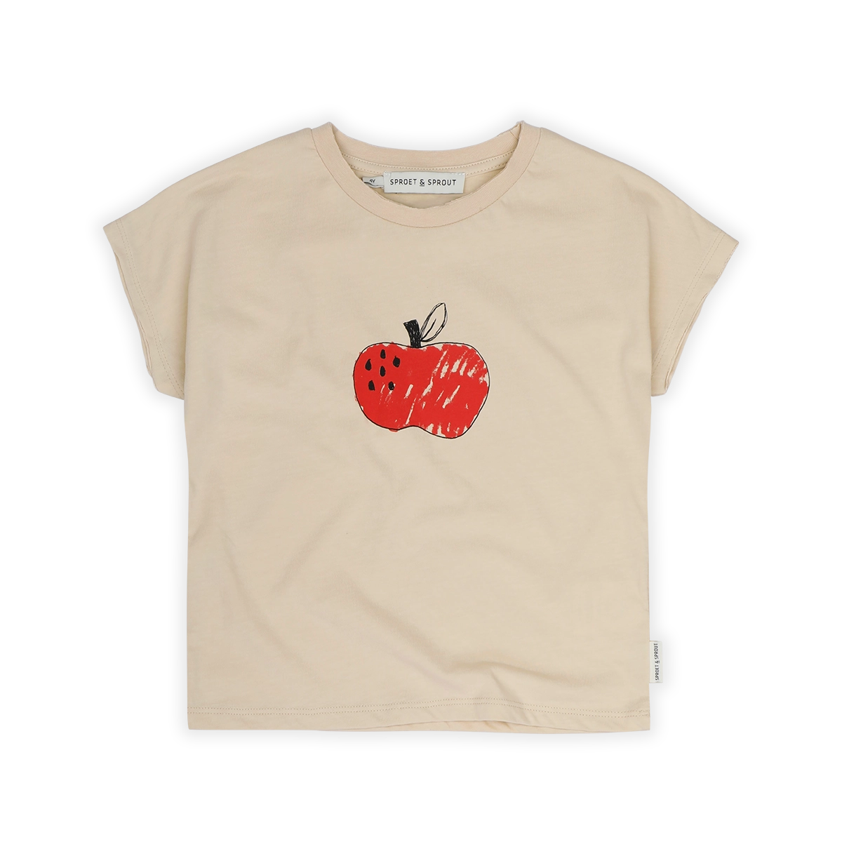 Sleeveless T-Shirt Apple – sesame