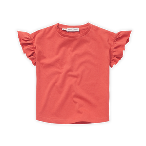 T-Shirt Ruffle Sleeve – rose petal