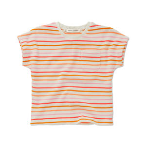 T-Shirt Waffle Stripes – off-white