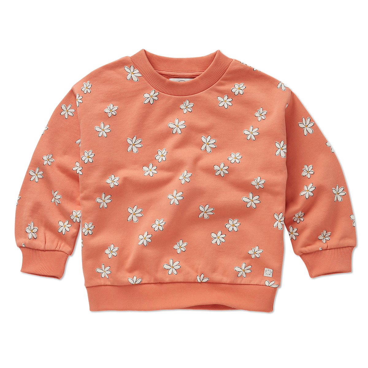 Sweatshirt Daisies Print – blush