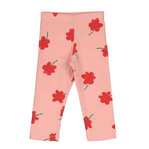 Poppies Baby Leggings – pale pink