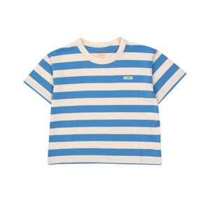 Stripes Tee – blue/light cream