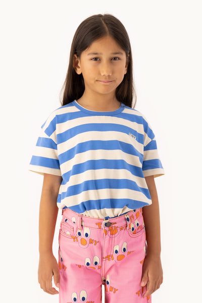 Stripes Tee – blue/light cream