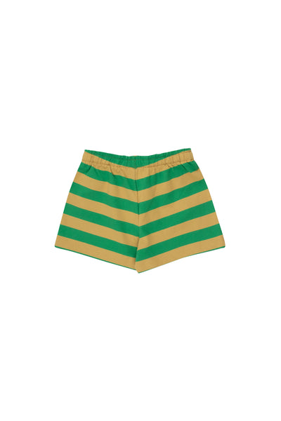 Stripes Short – green ochre/pine green