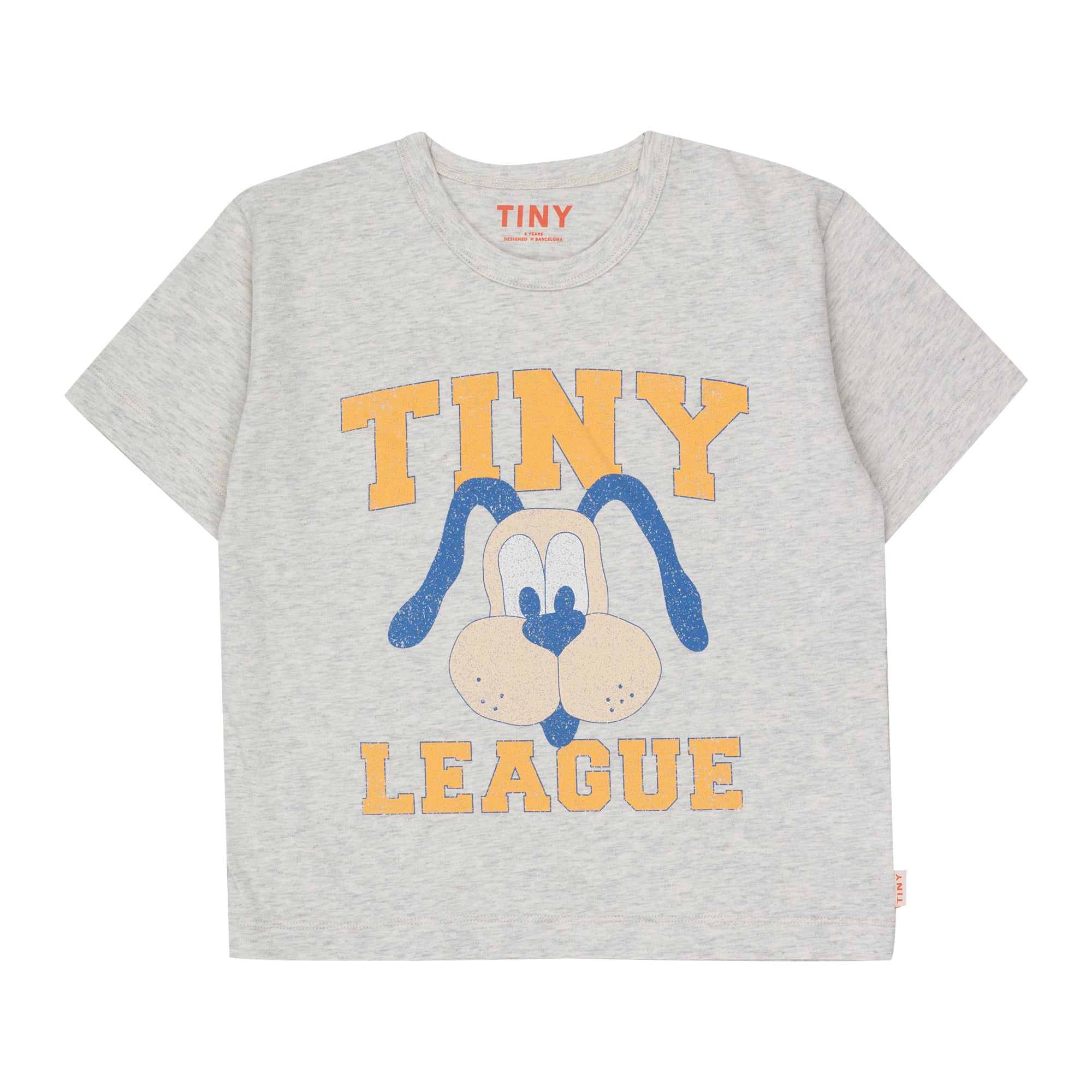 Tiny League Graphic Tee – light grey heather