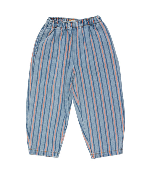 Stripes Multicolor Pant – light blue denim