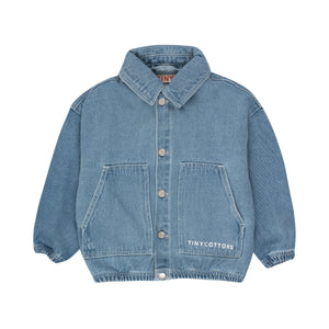 Graphic Denim Jacket – light blue denim