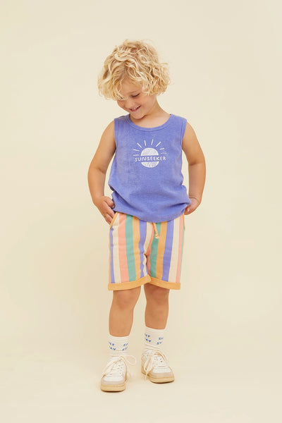 Shorts Multicolor Stripes – nectarine