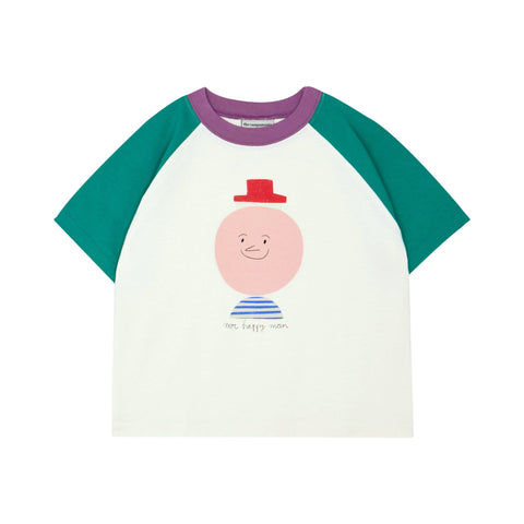 Mr. Happy Man Color Block Kids T-Shirt