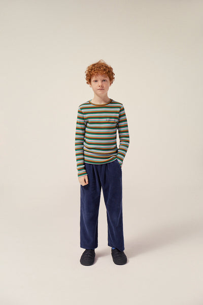 Navy Corduroy Kids Trousers