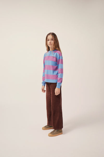 Purple Stripes Long Sleeve T-Shirt