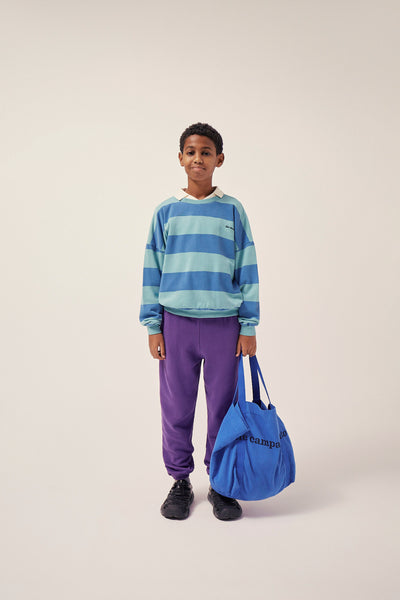 Blue Stripes Oversized Kids Sweatshirt