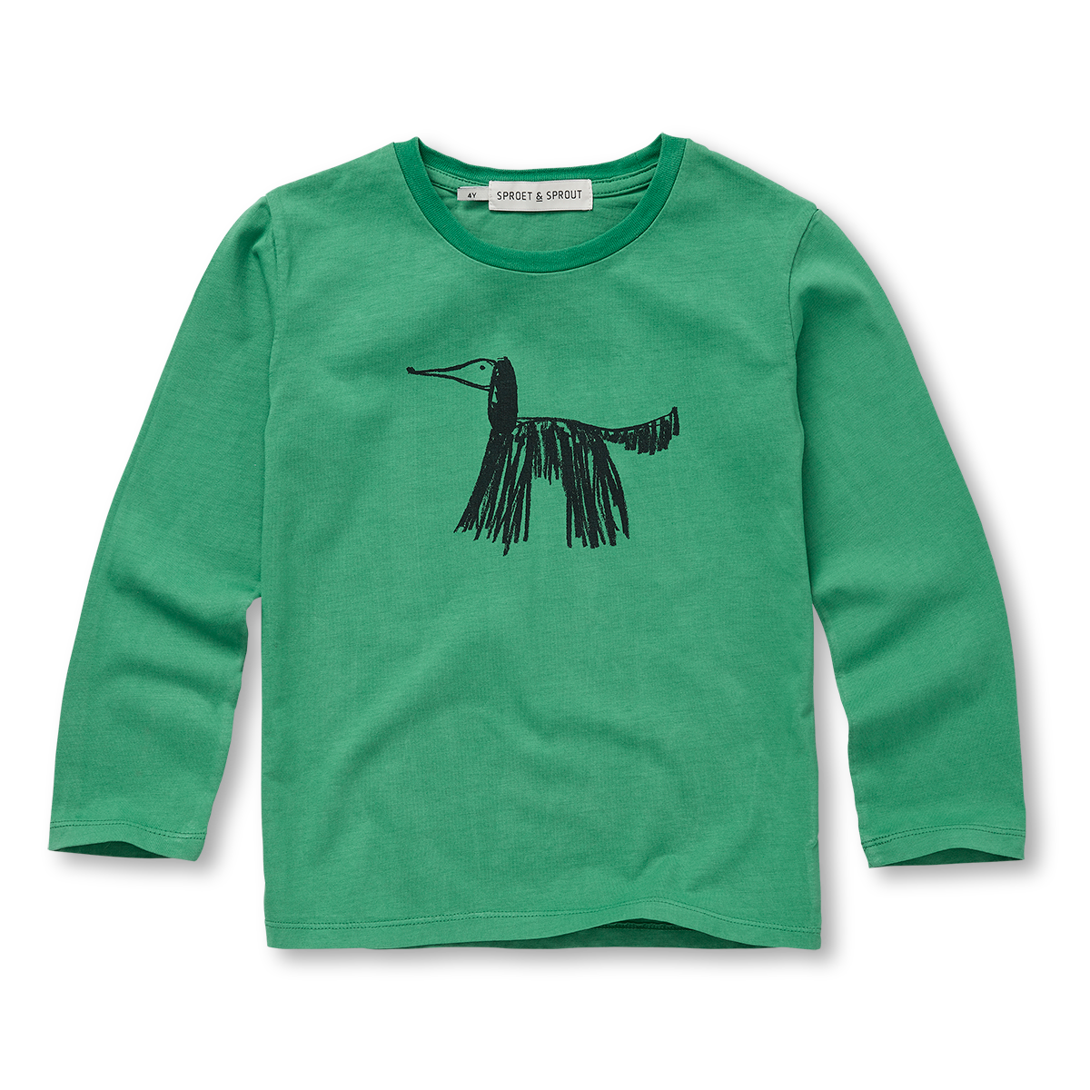 T-Shirt LS Dog – evergreen