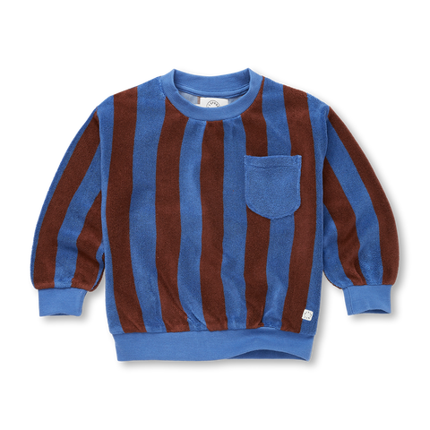 Sweatshirt Terry Stripe – brown