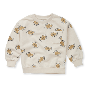 Sweatshirt Pocket Cookies Print – ivory