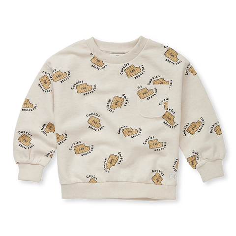 Sweatshirt Pocket Cookies Print – ivory