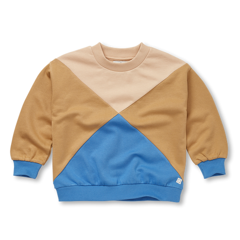 Sweatshirt Colourblock – light mustard