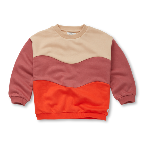 Sweatshirt Colourblock – mauve