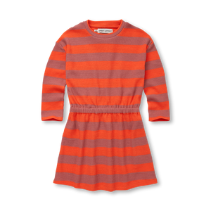 Dress Waffle Stripe – tomato