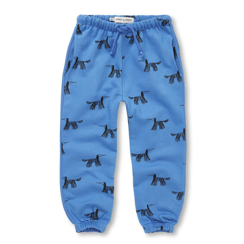 Sweatpants Dogs Print – molecule blue