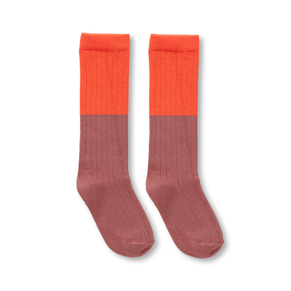 Socks Colourblock – mauve