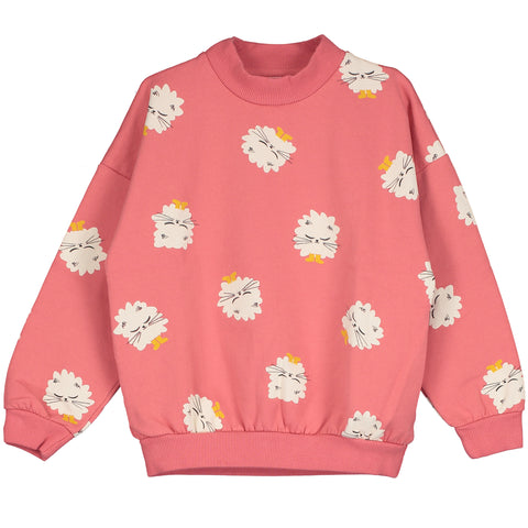 Sweatshirt Kitten in Boots – coral