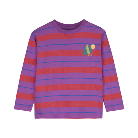 T-Shirt All Over Stripes – magenta