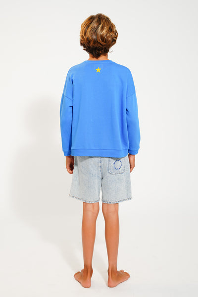 Sweatshirt Blue – "Fantastic" print