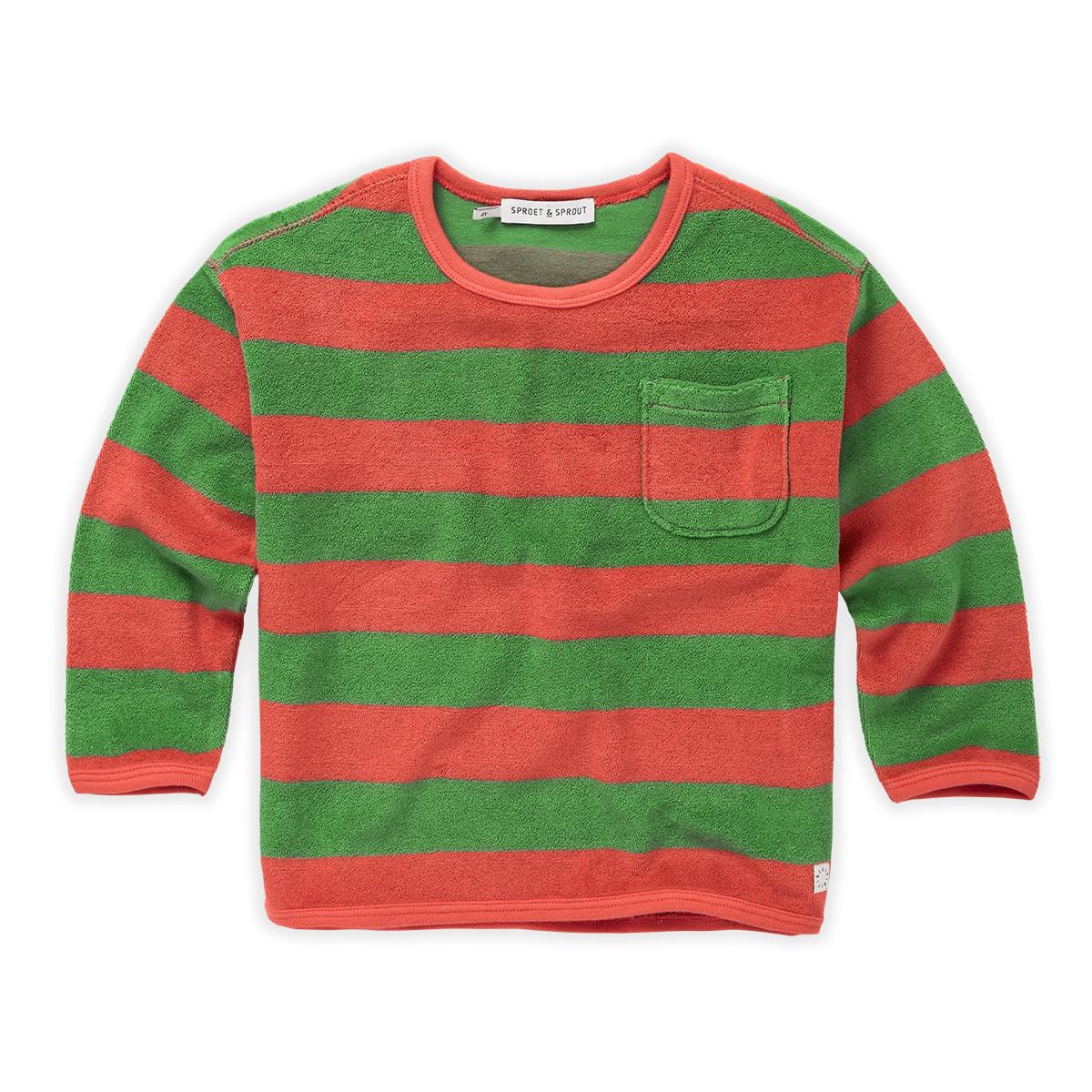 Sweatshirt Stripe – coral red