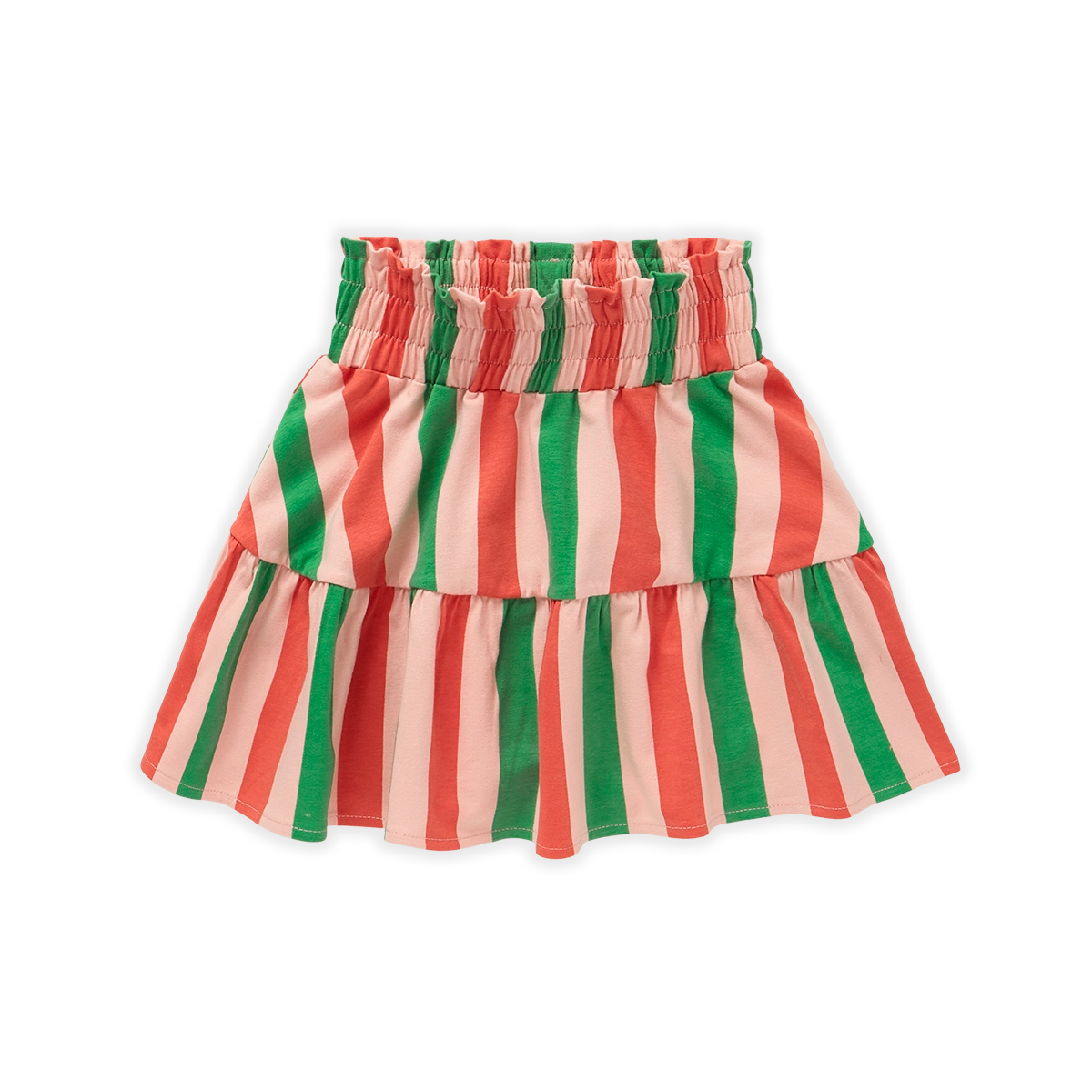 Skirt Ruffle Stripe – coral pink