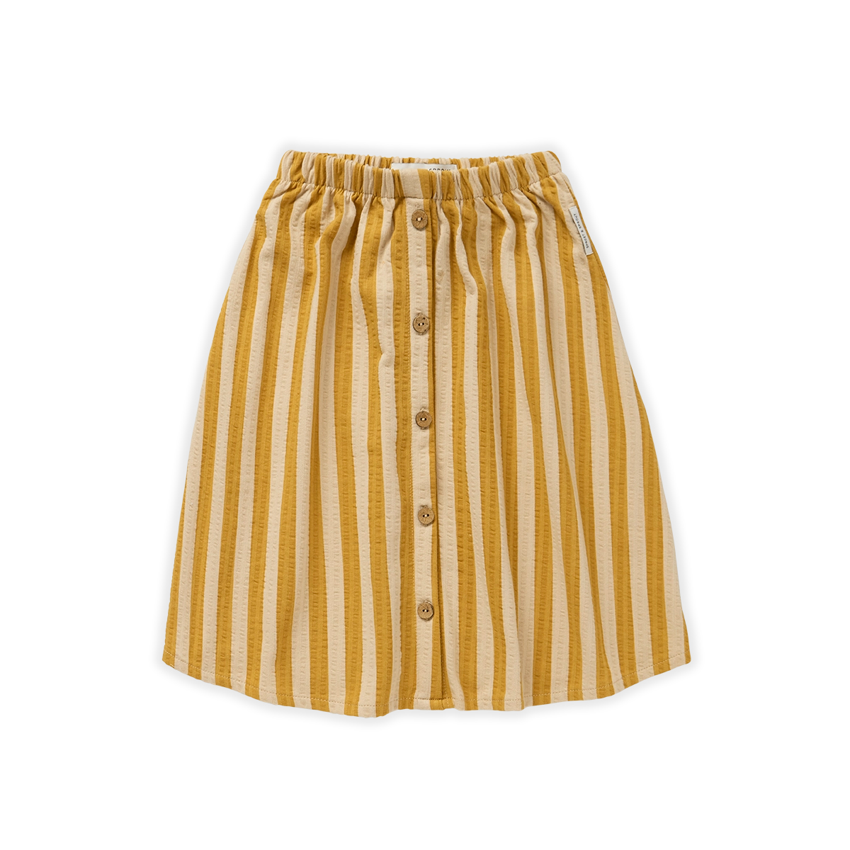 Skirt Midi Stripe – biscotti yellow