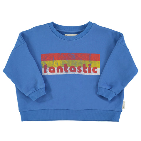 Sweatshirt Blue – "Fantastic" print