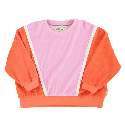 Sweatshirt – orange & lavender