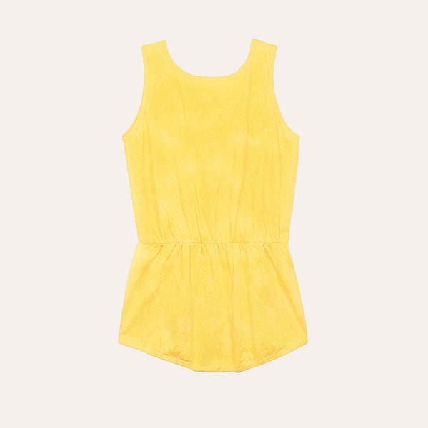 Yellow Tie Dye Overall